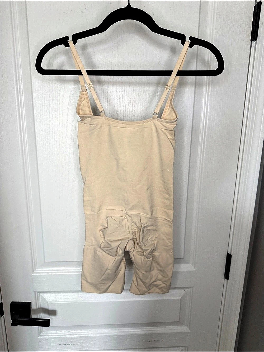 SKIMS Seamless Sculpt Mid Thigh Bodysuit Cotton Beige - Picture 2 of 4